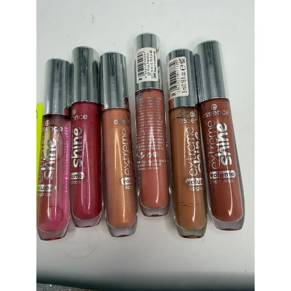 Essence Extreme Shine Volume Lip Gloss Lot of 6 Assorted Shades 5ml Makeup